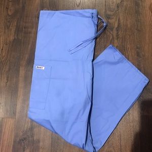 Ceil blue drawstring scrub pants